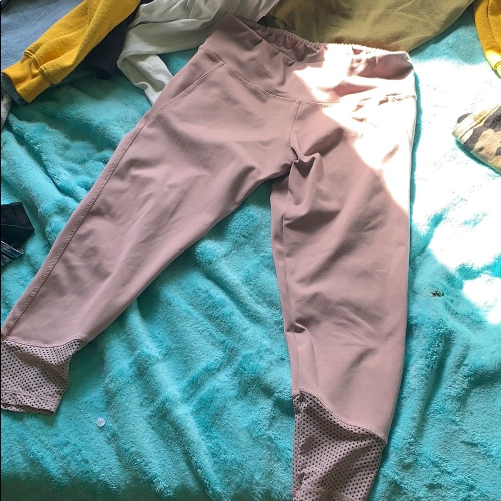 Pink yoga pants